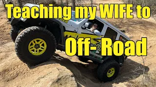 Girls can Off-Road Too! Jeep Wrangler Mall Crawler Tackles Rocks