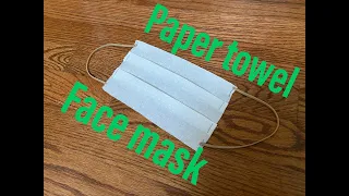 How To Make A Paper Towel Face Mask