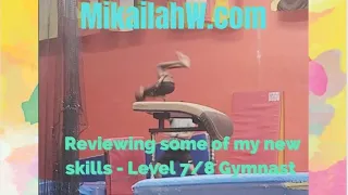 Level 7/8 Gymnastics training- Skills review 😎 #Gymnastics #mikailahsroyalcharms