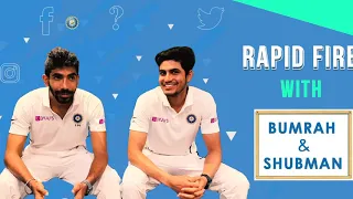 Rapid fire with Bumrah and Shubman