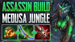 SHE'S SECRETLY AN ASSASSIN! Medusa Jungle Gameplay (SMITE Ranked Conquest)