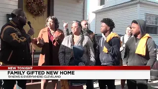 Cleveland family gifted new home