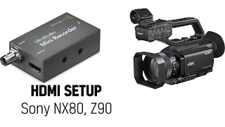 [FAQ] Sony NX80, Z90 스트리밍 민원 with UltraStudio Mini Recorder