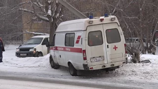 Карета скорой помощи попала в ДТП