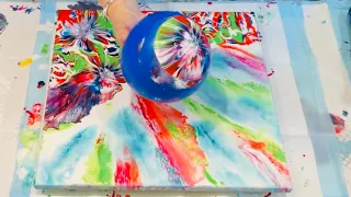 MUST SEE THIS AMAZING EFFECTS~Acrylic pouring magic~ FUN AND EASY ABSTRACT ART TECHNIQUE