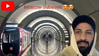 Exploring different lines of Metro Moscow 🔥| World class underground Metro 🇷🇺| W.A World