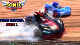 Team Sonic Racing-Modo Historia-Parte 1 Español HD- Desconfiando del tanuki