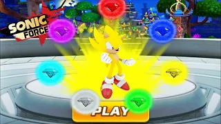 Sonic Forces - Super Sonic Chaos Emeralds Unlocked Update - 49 Characters Unlocked Gameplay