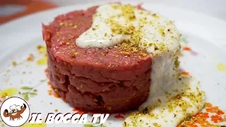 633 - Tartare di manzo con pistacchio e crema di pecorino...secondo di carne semplice e divino!