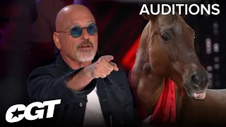 HORSE TRAINERS Jason & Bronwyn Have The Judges Jumping In The Saddle | Canada’s Got Talent