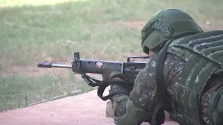 Taiwan army demonstrates new rifle training