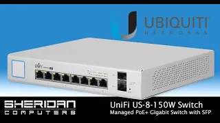 Ubiquiti UniFi US-8-150W | Managed PoE+ Gigabit Switch | Switch Review