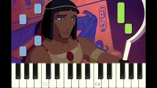 EASY piano tutorial "ALL I EVER WANTED" from the Prince of Egypt, 1998, with free sheet music (pdf)