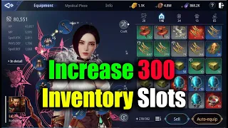 MIR4 Increase Inventory Slots 300 & TIPS