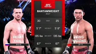 EA UFC 5 - Petr Yan vs. Song Yadong UFC 299 Prediction