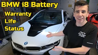 BMW i8 High Voltage battery warranty, status and percentage of life remaining.