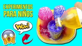 💦 8 EXPERIMENTOS DIVERTIDOS para NIÑOS * 💦Experimentos Caseros Fáciles de  Física y Química