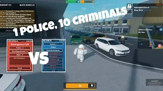 Me Against *10* Criminals In Emergency Hamburg Roblox! (ALOT OF XP, UC Snack Gameplay)