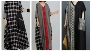 ⚫PATCHWORK DRESSES comfy dresses/ patchwork fashion