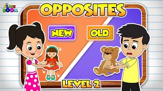 Opposites - Part 2 | Learn The Opposites Song | Kids vocabulary | Puntoon Classroom