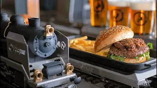 Restaurant Delivers Food & Drinks By Model Train!