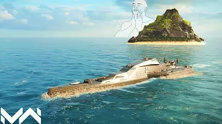 New Legendary Frigate - FS Blueshark. CAN ATTACK BEHIND THE MOUNTAIN  - Modern Warships Gameplay