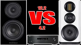 Wharfedale Diamond 12.2 vs Evo 4.2 / Yamaha R-S 202 Stereo Receiver / Bookshelf Speakers