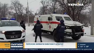 Піротехніки вилучили вибухонебезпечні предмети на території парку (Сюжет ТРК Україна)