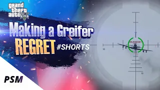 Making a Griefer on Attack Plane REGRET in GTA V #shorts