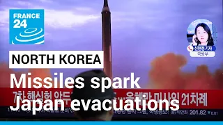North Korea missile barrage triggers evacuation warnings in Japan • FRANCE 24 English