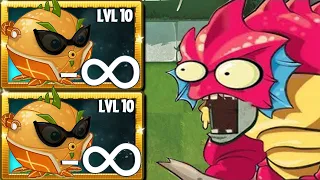 Every Plants POWER UP Infinite ! Vs Deep Sea Gargantuar Zombie Level 15 - Who will win ? - PvZ 2