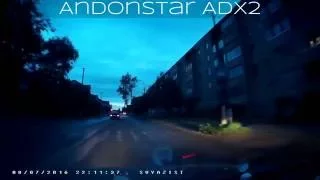 Видеорегистратор Andonstar ADX2 Novatek NT96655, 2 камеры vs Andonstar ADS100. Ночь.