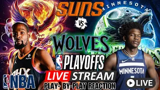 PHOENIX SUNS VS MINNESOTA TIMBERWOLVES | NBA PLAYOFFS | LIVE PLAY-BY-PLAY REACTION