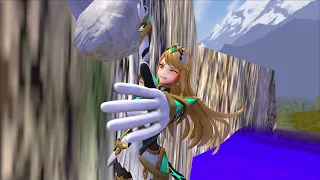 Pyra & Mythra (Xenoblade Chronicles) Cliffhanging Animation