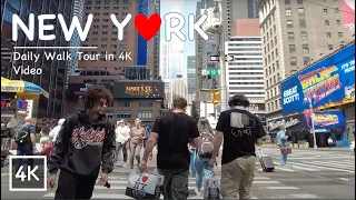 [Full Version] New York City,  Midtown Manhattan Walk Tour, City Street View