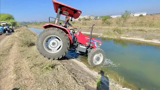 Power Test in Canal Sonalika 60 Rx | Eicher 485 | Mahindra Arjun NOVO 605 di 4wd Tractor