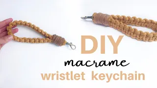 DIY Macrame Wristlet Keychain | EASY HANDMADE GIFT IDEA!