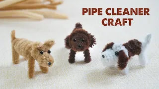3 Amazing Ideas with PIPE CLEANER | How to make simple Dogs from Pipe Cleaner Craft Step by step