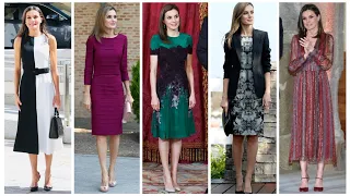 Most beautiful and elegant queen Letizia of Spain dress collection//queen Letizia best 200+outfits