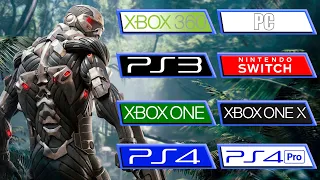 Crysis | PS3 - 360 - Switch - PS4 - Pro - ONE - ONEX - PC | All Versions Comparison