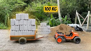 CARREGUEI MATERIAL DE CONSTRUÇÃO COM O MINI JEEP.