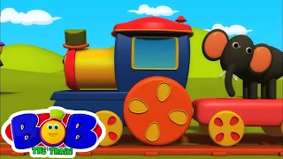 Bob animal trem | Aprender animais nomes | educacional vídeo | Bob Animals Train | Zoo Animals