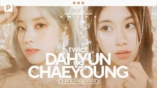 (Korean/Japanese) TWICE - Dahyun vs. Chaeyoung // Rap Distribution [ALL TITLE TRACKS]
