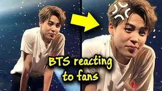 BTS reacting to fans 💜😆