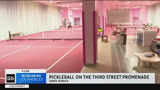 Indoor pickleball court opens at Third Street Promenade