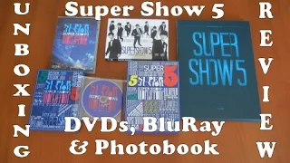 Unboxing Review - Super Show 5 Korean and Japanese ALL DVD, BluRay and Photobook