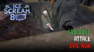 Ice Scream 8 - Crocodile Attack Evil Nun
