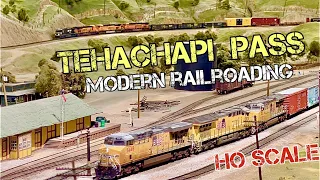 Mountain Railroading over Tehachapi Pass in HO Scale