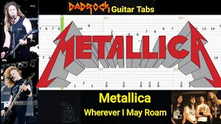 Wherever I May Roam - Metallica - Guitar + Bass TABS Lesson (Rewind)