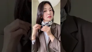 스카프 예쁘게 매는법 2탄😍